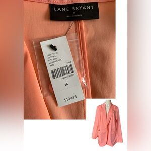Lane Bryant Women's Coral Blazer lightweight size 16